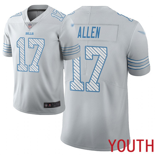 Youth Buffalo Bills #17 Josh Allen Limited White City Edition NFL Jersey